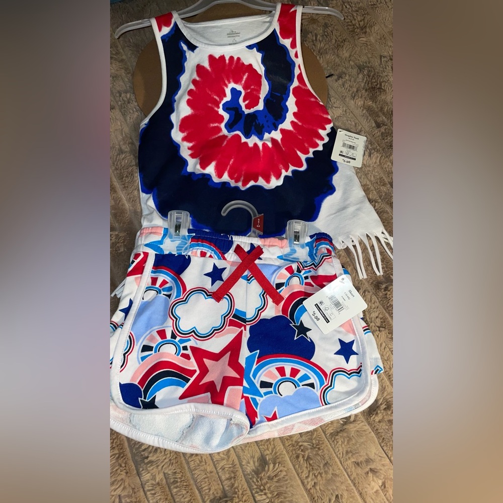 Girls Independence patriotic Outfit